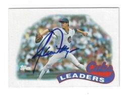 Autographed JAMIE MOYER Chicago Cubs 1989 Topps Card