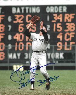 AUTOGRAPHED JOE PEPITONE "3X AS, 3X GG" 8x10 New York Yankees Photo