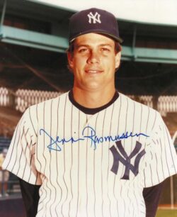 Autographed DENNIS RASMUSSEN 8X10 New York Yankees Photo