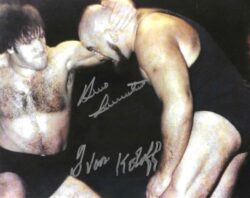 Autographed BRUNO SAMMARTINO and IVAN KOLOFF 8X10 Wrestling Photo