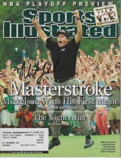 Autographed PHIL MICKELSON PGA Golf Tour Sports Illustrated 4/19/2004