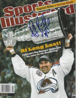 Autographed RAY BOURQUE Colorado Avalanche Sports Illustrated 6/18/2001