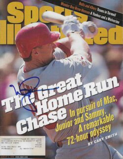 Autographed MARK McGWIRE St. Louis Cardinals Sports Illustrated 8/3/1998 JSA
