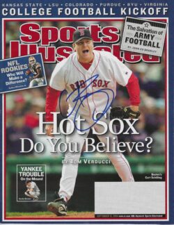 Autographed CURT SCHILLING Boston Red Sox Sports Illustrated 9/13/2004 JSA