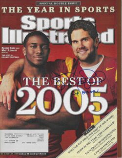 Autographed MATT LEINHART USC TROJANS Sports Illustrated 12/26/2005-1/2/2006 JSA
