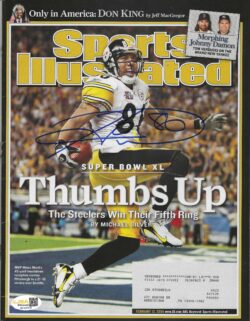 Autographed HINES WARD PITTSBURGH STEELERS Sports Illustrated 2/13/2006 JSA