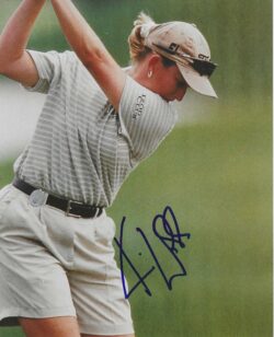 Autographed KARRIE WEBB 8x10 LPGA HOF Photo