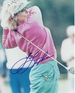 Autographed JAN STEPHENSON 8x10 LPGA HOF Tour Photo