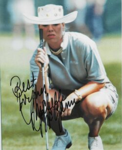 Autographed MICHELLE McGANN 8x10 LPGA Photo