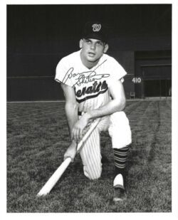 AUTOGRAPHED BARRY SHETRONE 8X10 Washington Senators Photo