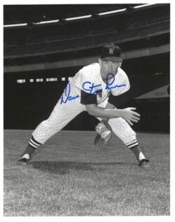 AUTOGRAPHED DAVE STENHOUSE 8X10 Washington Senators Photo
