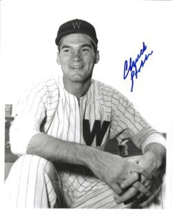 AUTOGRAPHED CHUCK STOBBS 8X10 Washington Senators Photo