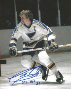 Autographed GARRY UNGER "STL HOF 23" 8X10 St. Louis Blues Photo
