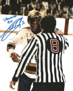 Autographed GARRY UNGER "Ironman 914"" 8X10 St. Louis Blues Photo