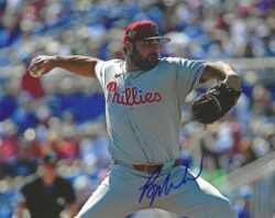 AUTOGRAPHED BRYSE WILSON 8X10 Philadelphia Phillies Photo