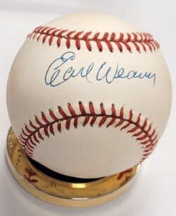 Autographed EARL WEAVER Official American League Baseball
