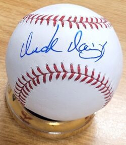 Autographed DICK DAVIS Official Major League Baseball