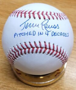 Autographed JERRY REUSS "Pitched in 4 Decades" Official Major League Baseball