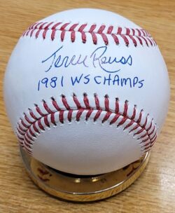 Autographed JERRY REUSS "81 WS Champs" Official Major League Baseball