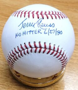 Autographed JERRY REUSS "No Hitter 6/27/80" Official Major League Baseball