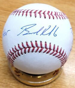 Autographed BRAD RADKE "98 All Star, Twins HOF 2007" Official Major League Baseball