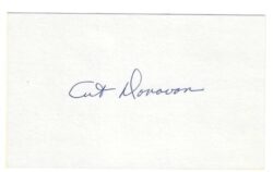 Autographed ART DONOVAN Baltimore Colts 3x5 INDEX CARD