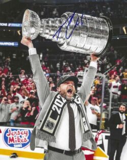 AUTOGRAPHED TIM GLEASON 8X10 Carolina Hurricanes Photo