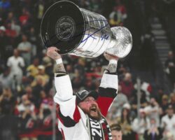 Autographed NICOLAS DESLAURIERS Carolina Huricanes 8x10 photo