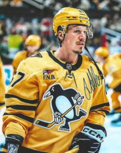 Autographed RICKARD RAKELL Pittsburgh Penguins 8x10 Photo