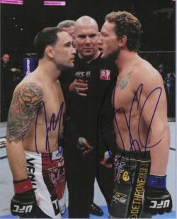 Autographed FRANKIE EDGAR & GRAY MAYNARD UFC MMA 8x10 Photo w/COA