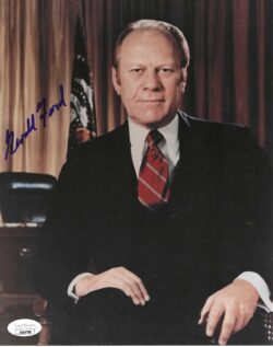 Autographed President Gerald R. Ford 8x10 Photo JSA